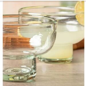 MARGARITA MEZCAL HAND BLOWN‎  IN MEXICO TASTING GLASSES (SET OF 5) COCKTAIL NWT